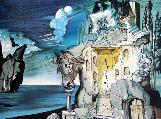 After Salvador Dali, limited edition colour print, bears signature, numbered 11/300, 59 x 44cm, unframed